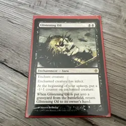 MTG Glistening Oil New Phyrexia 62/175 Regular Rare - Image 1