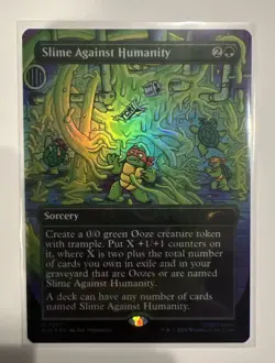 MTG Magic The Gathering Slime Against Humanity (7077) Secret Lair Drop Foil TMNT - Image 1