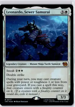 Leonardo, Sewer Samurai Teenage Mutant Ninja Turtles Foil NM M 0017 - Image 1