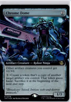 Chrome Dome (Extended Art) Teenage Mutant Ninja Turtles Foil NM R 0276 - Image 1