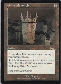 MTG Grim Monolith R Urza's Legacy 126 LP - Image 1
