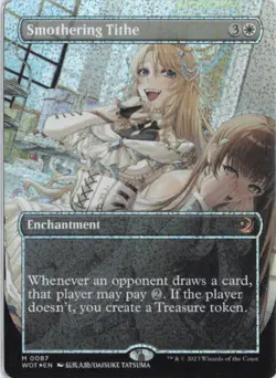 Smothering Tithe (Anime Borderless) (Confetti Foil) M Wilds of Eldraine 87 NM - Image 1