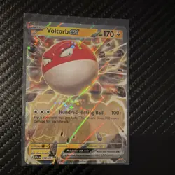 Pokemon Voltorb EX Holo Card 058/217 ASCn 170 HP 100+ Attack Basic - Image 1