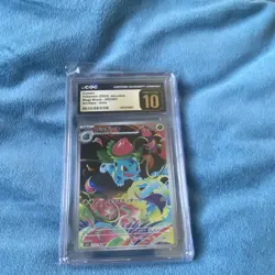 Pokemon Ivysaur 065/063 Mega Brave Art Rare Holo CGC 10 Japanese Stage 1 - Image 1