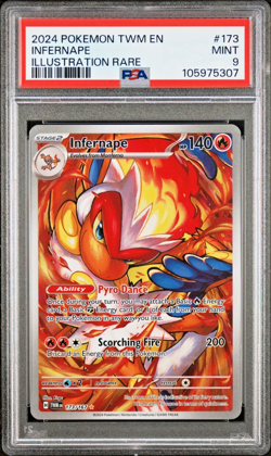 Infernape 173/167 [PSA 9 MINT] - Twilight Masquerade Illustration Rare - Pokemon - Image 1