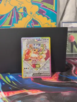 Pokemon TCG Eevee EX 174 SV Scarlet & Violet Black Star - Image 1