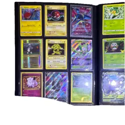 Pokemon TCG Mixed Card Lot Binder Pikachu Charmander Mewtwo GX V Foil English - Image 2