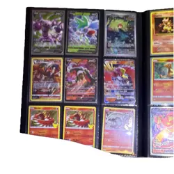 Pokemon TCG Mixed Card Lot Binder Pikachu Charmander Mewtwo GX V Foil English - Image 4