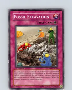 Yu-Gi-Oh TCG Fossil Excavation SD09-EN036 1st Edition Common Card Played LP - Image 1