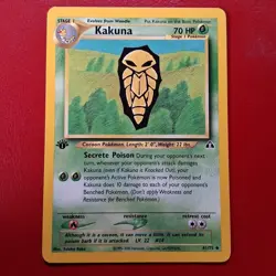 Kakuna 41/75 Neo Discovery Regular First Edition Pokemon Card Wotc Lp - Image 1