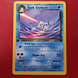 Dark Golduck 37/82 Team Rocket Regular First Edition Wotc Pokemon Card Lp - Image 1