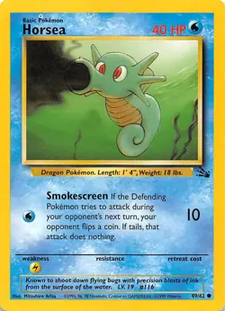 Horsea 49/62 Fossil Pokemon - Image 1