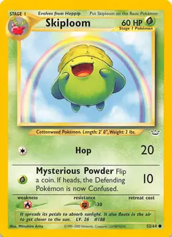 Skiploom 52/64 Neo Revelation Pokemon - Image 1