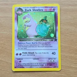 Pokemon TCG Dark Slowbro Holo Rare Team Rocket 12/82 Unlimited English 2000 - Image 1