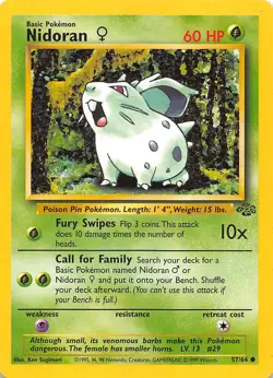 Nidoran F 57/64 Jungle Pokemon - Image 1