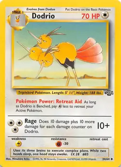 Dodrio 34/64 Jungle Pokemon - Image 1