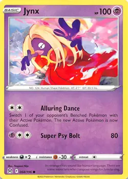 Jynx 068/196 SWSH11: Lost Origin Pokemon 003349 - Image 1