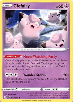 Clefairy 062/196 SWSH11: Lost Origin Pokemon 003209 - Image 1