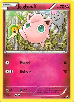 Jigglypuff 65/124 XY - Fates Collide Pokemon 003182 - Image 1
