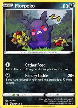 Morpeko 098/163 SWSH05: Battle Styles Pokemon 003009 - Image 1