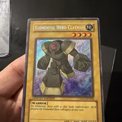 YUGIOH • ELEMENTAL HERO CLAYMAN • SECRET RARE • EHC2-EN002 • LIMITED ED • NM - Image 4