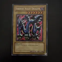 Yugioh HP/DMG Serpent Night Dragon MRL-103 REVERSE SECRET RARE MISPRINT ERROR - Image 2