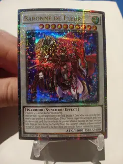 Yu-Gi-Oh! Baronne de Fleur 1st Edition Quarter Century Secret Rare RA01-EN034 NM - Image 1