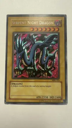 Yu-Gi-Oh Serpent Night Dragon MRL-103 Reverse Secret Foil Misprint Error HP/DMG - Image 1