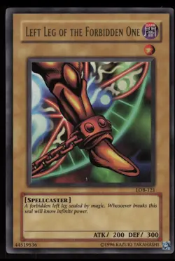 Left Leg of the Forbidden One LOB-121 Ultra Rare Yu-Gi-Oh - Image 1