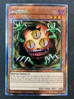 Yu-Gi-Oh TCG #RA03-EN089 Sangan 1st Edition Platinum Secret Rare NM - Image 1