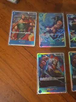 17x japanese one piece super rare BLUE SR card lot assorted sets - Image 4