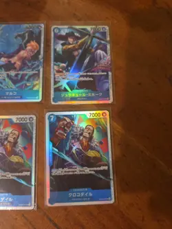 17x japanese one piece super rare BLUE SR card lot assorted sets - Image 5