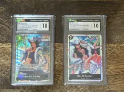 2026 The Azure Sea's Seven OP14-084 Ms. All Sunday SR & SR Alt Art - Both CGC 10 - Image 1