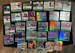 Green Dracule Mihawk Deck Complete One Piece TCG Competitive w/ all Extras - Image 1