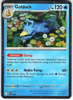 Golduck - (Cosmos Holo) 008 - ME: Mega Evolution Promo Card NM - Image 1