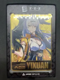 Zenless Zone Zero Yixuan GOLD Metal Card ZZZ Anime Impulse Exclusive Series 3 - Image 1