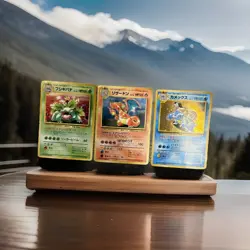 Charizard Blastoise Venusaur 3 Set CD Promo Holo 1999 Japanese Pokemon Card MP - Image 1