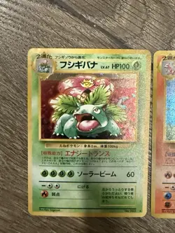 Charizard Blastoise Venusaur 3 Set CD Promo Holo 1999 Japanese Pokemon Card MP - Image 2