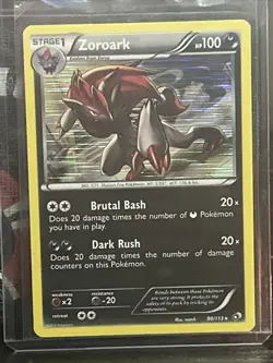 Zoroark 90/113 B&W Legendary Treasures Holo Rare Pokemon Card 2013 - Image 1