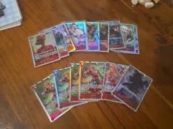 19x japanese one piece super rare RED SR card lot assorted sets - Image 1