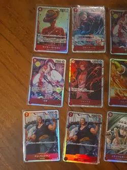 19x japanese one piece super rare RED SR card lot assorted sets - Image 2
