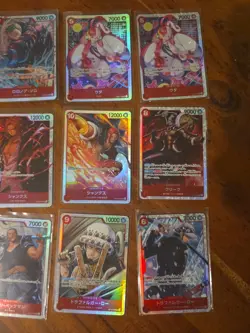 19x japanese one piece super rare RED SR card lot assorted sets - Image 3