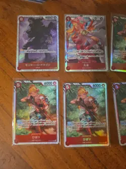 19x japanese one piece super rare RED SR card lot assorted sets - Image 4