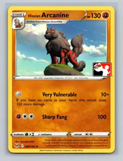 2x Prize Pack Series Cards Regular Hisuian Arcanine 084 & Comfey 079/196 - LP - Image 1