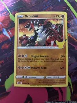Pokemon Error Miscut Cards One Celebrations Groudon And 5 Phantasmal Flames - Image 1