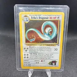 Erika's Dragonair Holo Rare Gym Heroes Card 4/132 NM W/ partial Swirl - Image 1