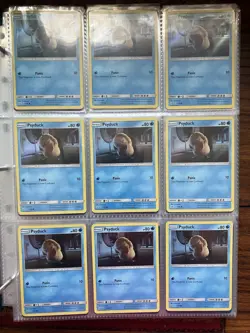 Pokemon Binder Page Lot – 18x Psyduck Holo Cards - Image 1