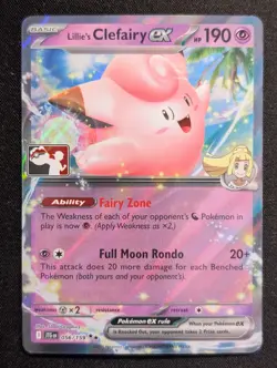 Lillie's Clefairy ex - 056/159 Prize Pack Series Cards Pokemon NM Holo - Image 1