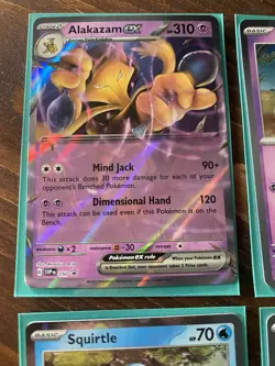 151 Pokemon HD swirl Card Lot + No Star Alakazam / Bulbasaur Squirtle And More - Image 2