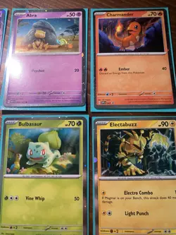 151 Pokemon HD swirl Card Lot + No Star Alakazam / Bulbasaur Squirtle And More - Image 3